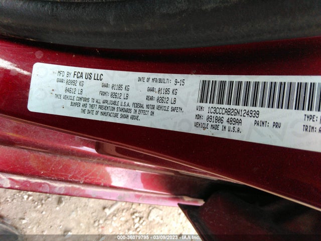 1C3CCCAB2GN124939 Chrysler 200 Limited