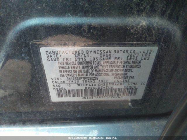 3N1AB7AP7FY220269 Nissan SENTRA SV