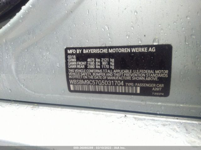 WBS8M9C57G5D31704 BMW M3