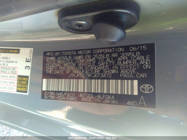 2015 Scion TC, VIN: JTKJF5C7XFJ013472