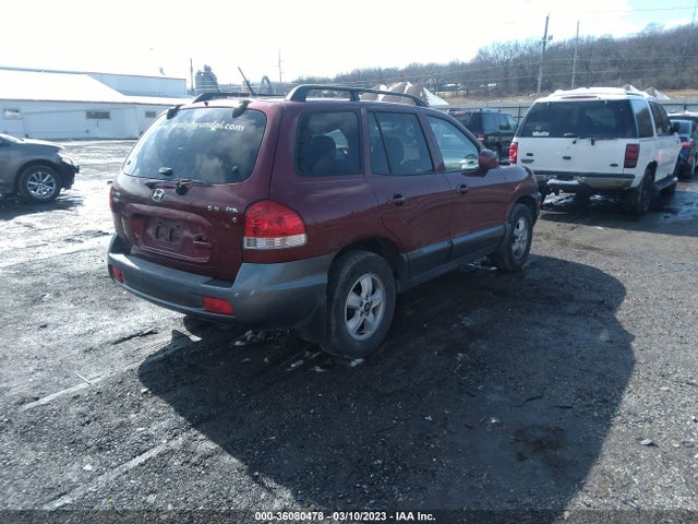 2005 HYUNDAI SANTA FE GLS VIN: KM8SC13D85U929806