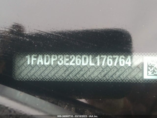 2013 FORD FOCUS S VIN: 1FADP3E26DL176764
