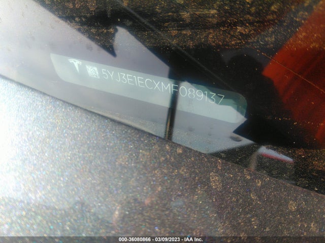 Tesla Model 3 Performance 2021 5YJ3E1ECXMF089137 Image 9