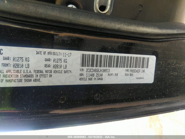 Dodge Charger Sxt 2018 2C3CDXBG8JH180513 Image 9