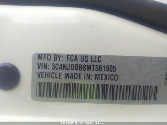 Jeep Compass Altitude 2021 3C4NJDBB8MT561905 Image 10