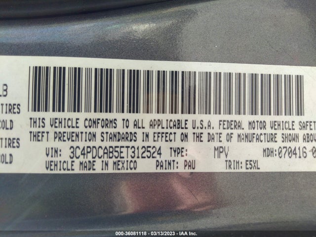 Dodge Journey American Value Pkg 2014 3C4PDCAB5ET312524 Image 9