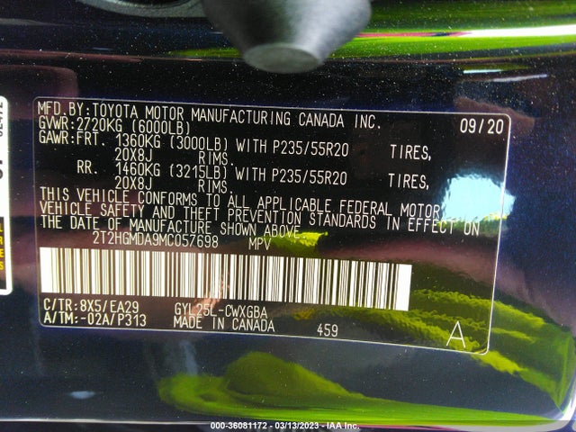 2T2HGMDA9MC057698 Lexus Rx Rx 450h