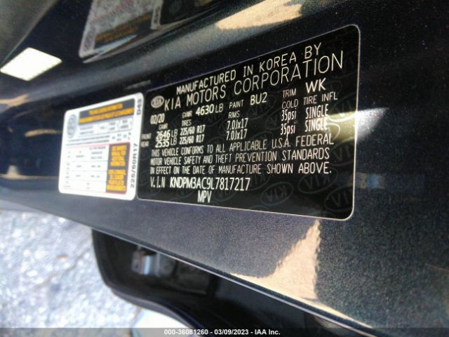 KNDPM3AC9L7817217 KIA Sportage Lx