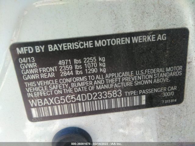 WBAXG5C54DD233583 BMW 5 Series 528i