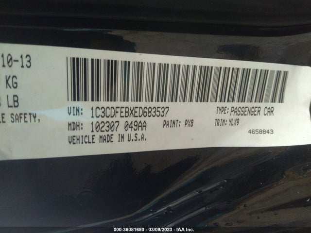 Dodge DART GT 2014 1C3CDFEBXED683537 Image 10
