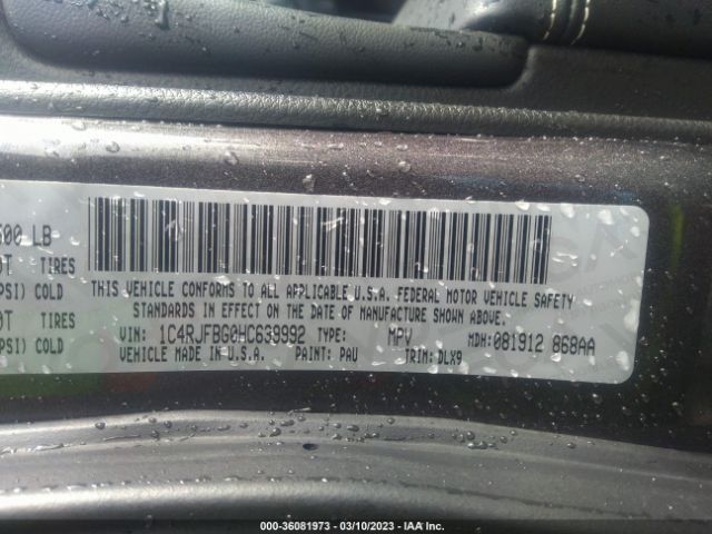 1C4RJFBG0HC639992 Jeep Grand Cherokee Limited