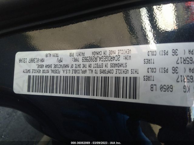 2C4RDGEG4JR202969 Dodge Grand Caravan Gt