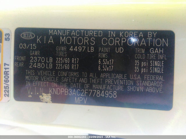 KIA Sportage Lx 2015 KNDPB3AC2F7784958 Image 11