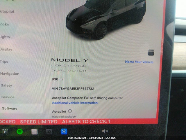 Tesla Model Y Long Range 2023 7SAYGAEE3PF637732 Image 8