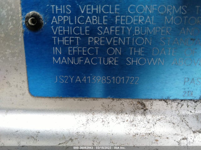 Suzuki Sx4 Regional Edition 2008 JS2YA413985101722 Image 10