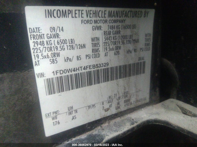 2015 Ford F-450, VIN: 1FD0W4HT4FEB53329