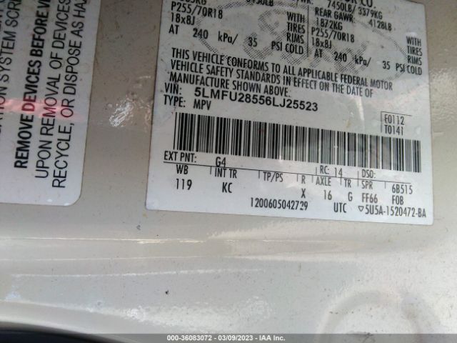 5LMFU28556LJ25523 Lincoln Navigator Luxury/ultimate