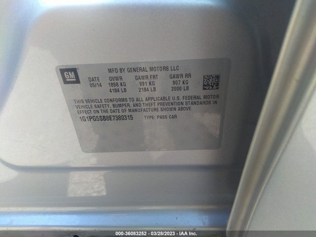 Chevrolet CRUZE LTZ 2014 1G1PG5SB8E7380315 Image 10