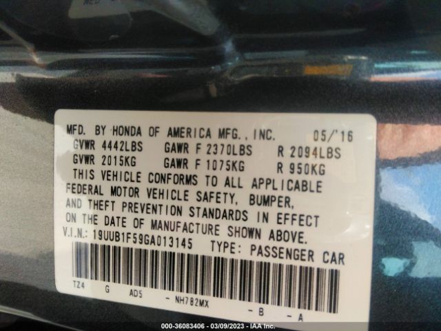 19UUB1F59GA013145 Acura TLX TECH