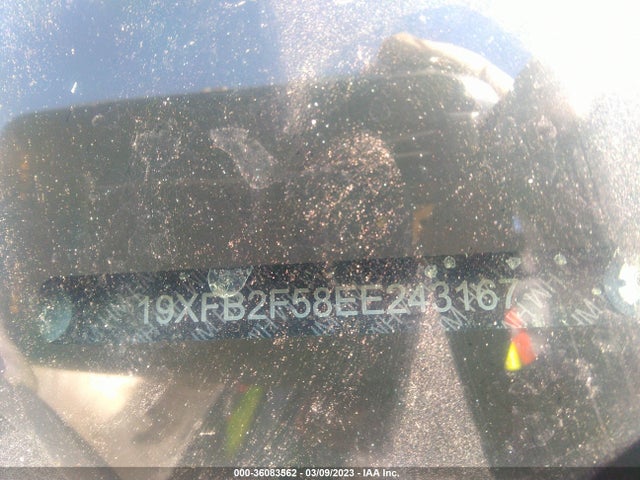 Honda Civic Sedan Lx 2014 19XFB2F58EE243167 Image 10