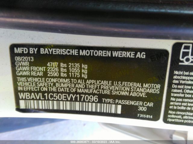 BMW X1 Xdrive28i 2014 WBAVL1C50EVY17096 Image 9