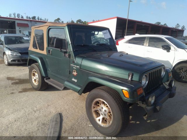 1J4FA59S9YP704980, 2000 Jeep Wrangler Sahara on IAAI