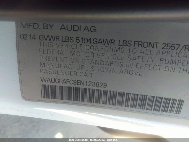WAUGFAFC9EN123629 Audi A6 2.0t Premium Plus