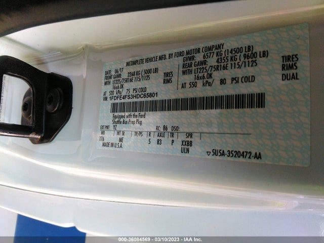 2017 FORD E-SERIES CUTAWAY 1FDFE4FS3HDC65801 Photo 8