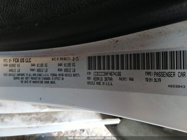 Chrysler 200 C 2015 1C3CCCCB0FN674166 Image 11