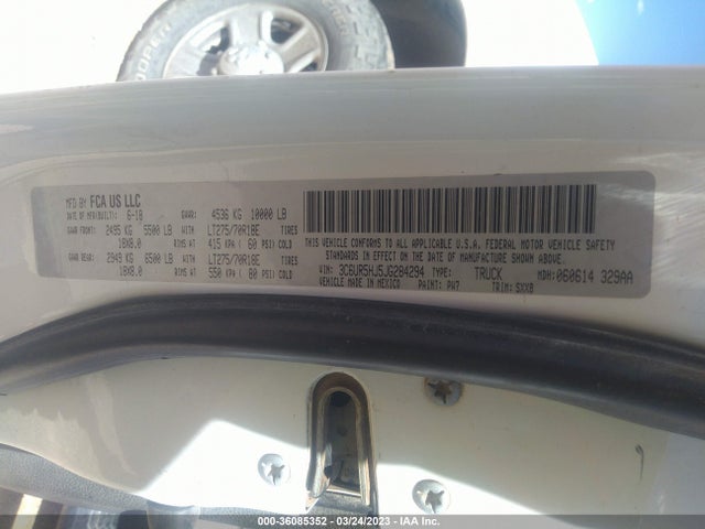 RAM 2500 Tradesman 2018 3C6UR5HJ5JG284294 Image 10