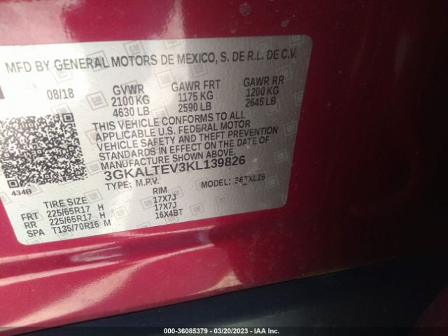 3GKALTEV3KL139826 GMC Terrain Sle