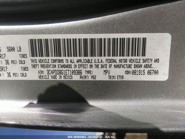 Dodge Journey Sxt 2014 3C4PDDBG1ET109386 Image 11