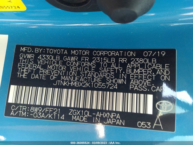 Toyota C-HR 2019 JTNKHMBX2K1055724 Image 11