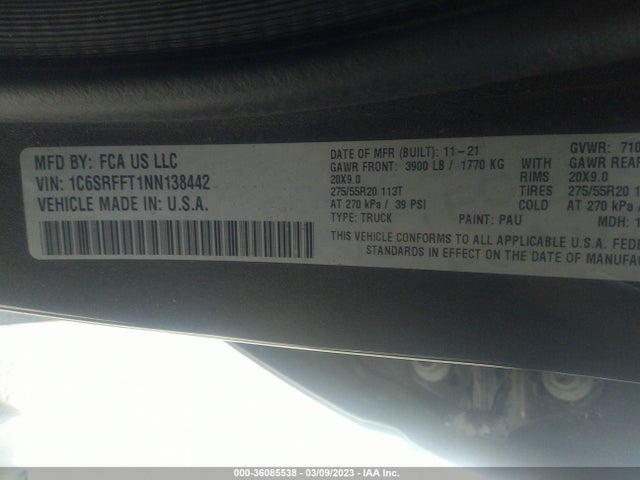 1C6SRFFT1NN138442 RAM 1500 Lone Star