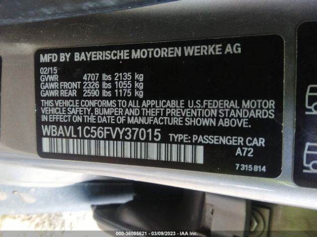 WBAVL1C56FVY37015 BMW X1 Xdrive28i