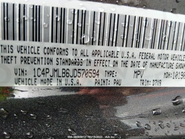 1C4PJMLB6JD570594 Jeep Cherokee Latitude Plus