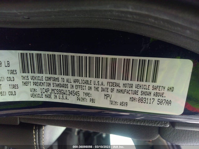 1C4PJMCS9GW134545 Jeep Cherokee Latitude