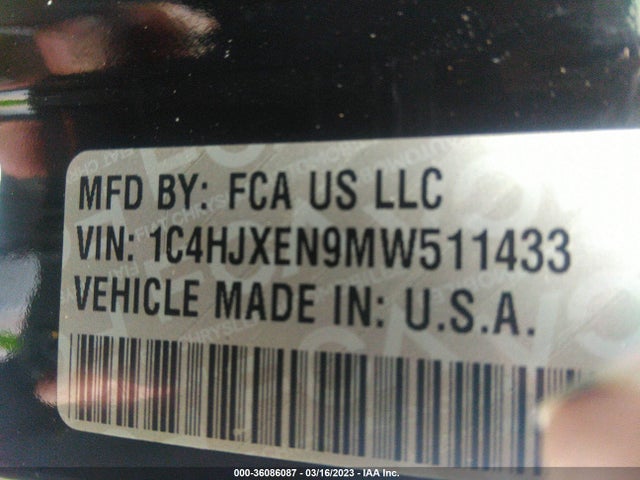 1C4HJXEN9MW511433 Jeep Wrangler
