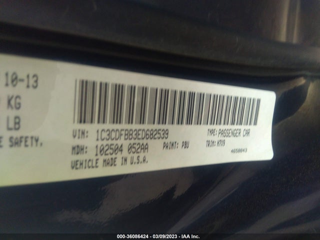 Dodge DART SXT 2014 1C3CDFBB3ED682539 Image 9