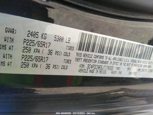Dodge JOURNEY SE 2018 3C4PDCAB3JT170331 Image 9