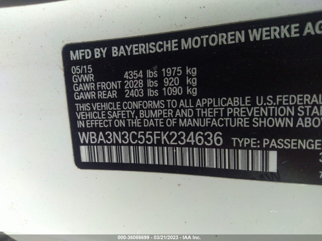 WBA3N3C55FK234636 BMW 4 Series 428i