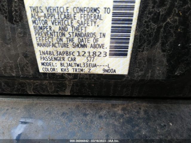 1N4BL3AP8FC121823 Nissan Altima 3.5 Sl
