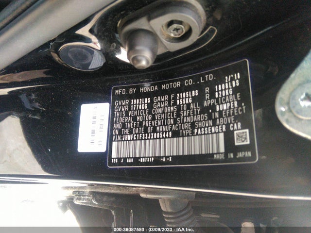 Honda Civic Sedan Ex-t 2018 JHMFC1F33JX005449 Image 9