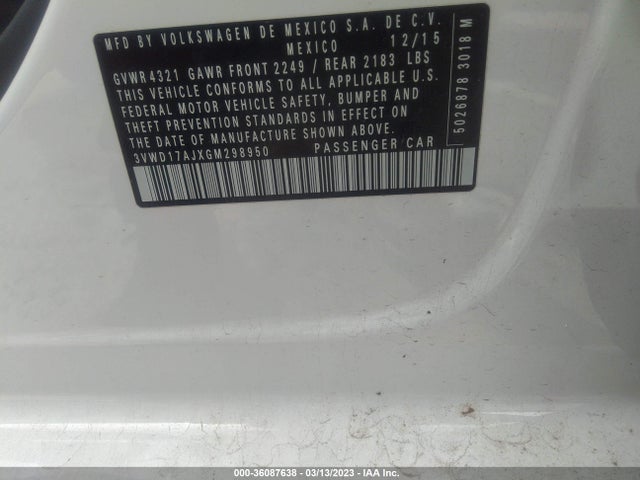 3VWD17AJXGM298950 Volkswagen Jetta Sedan 1.8t Sport