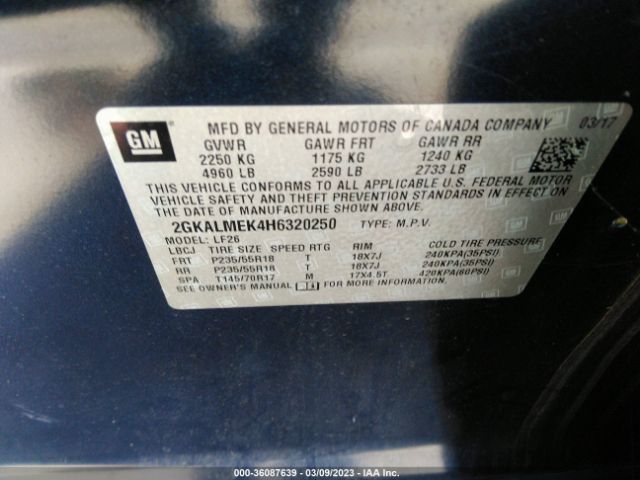 2GKALMEK4H6320250 GMC Terrain Sle