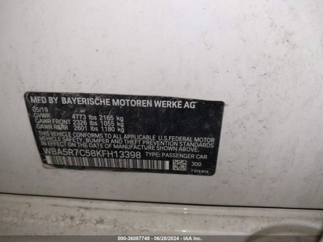 WBA5R7C58KFH13398 BMW 330i Xdrive