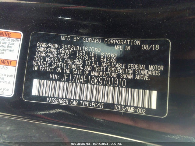 2019 Toyota 86, VIN: JF1ZNAE18K9701910
