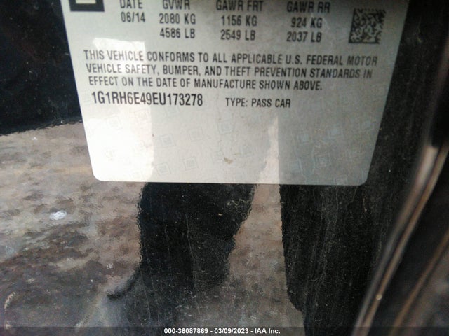 Chevrolet Volt 2014 1G1RH6E49EU173278 Image 11