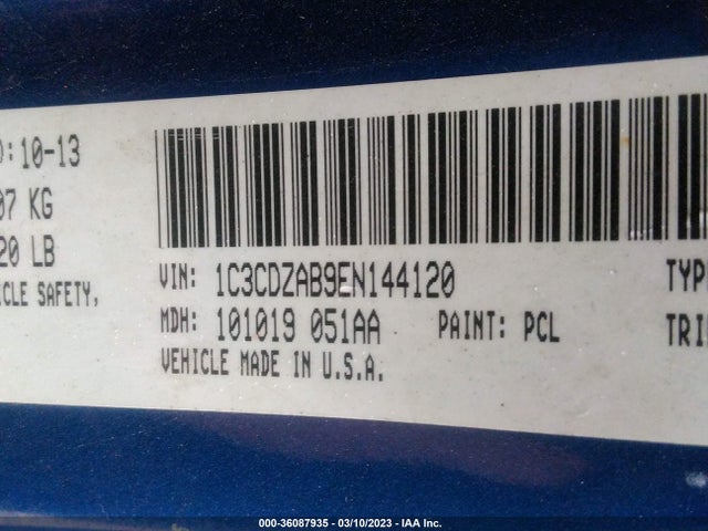 Dodge AVENGER SE 2014 1C3CDZAB9EN144120 Image 9