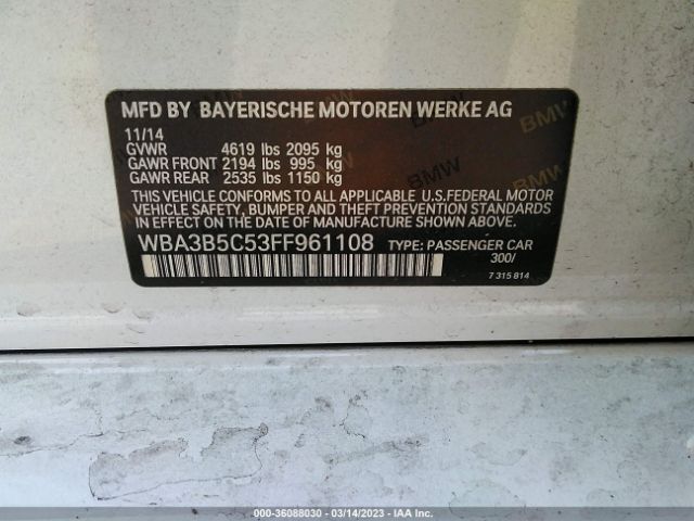 WBA3B5C53FF961108 BMW 3 Series 328i Xdrive